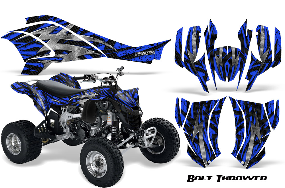 Can-Am DS450 Graphics Kit Bolt Thrower Blue